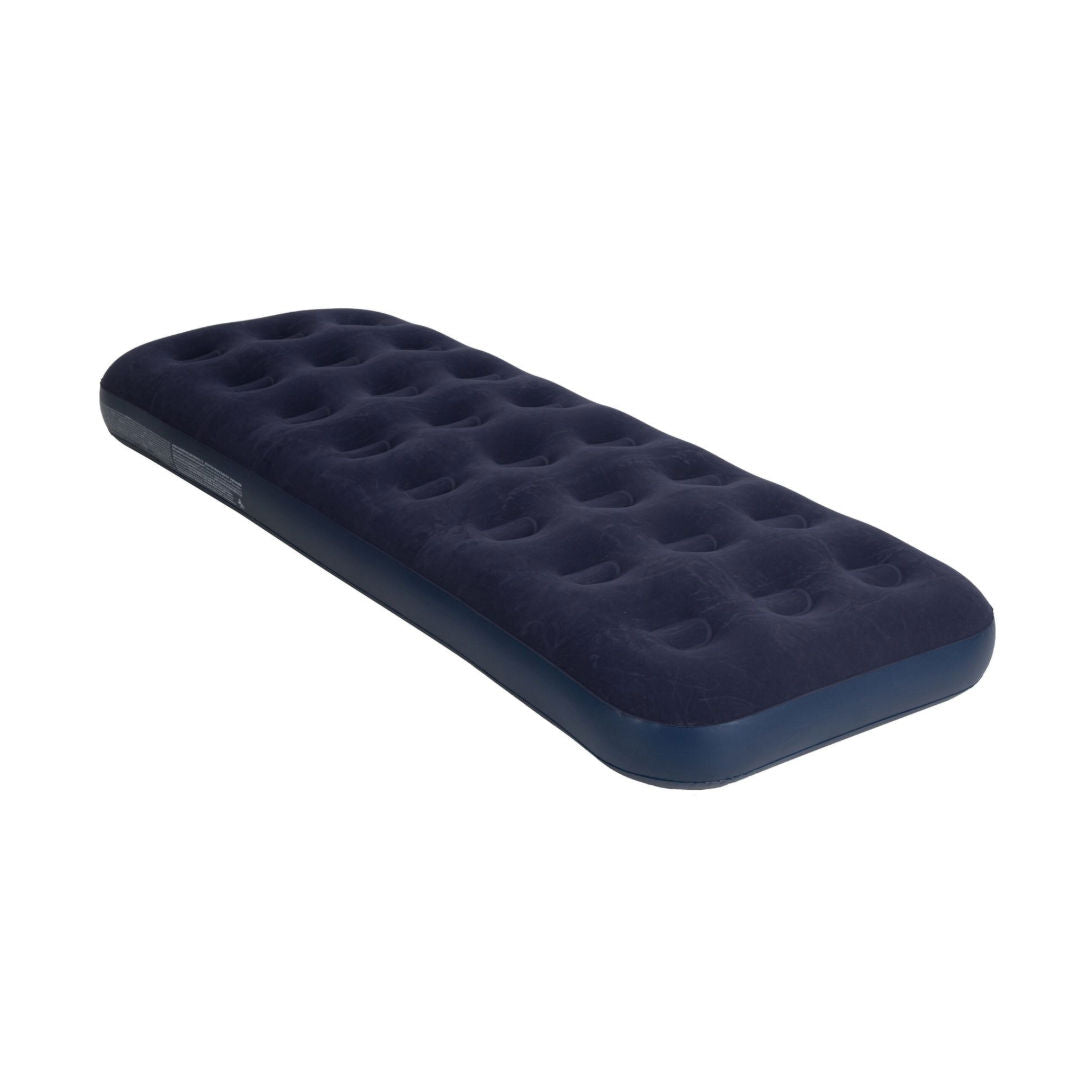 Jilong Avenli Single Flocked Velour Airbed, Navy Blue, 191x73x22cm