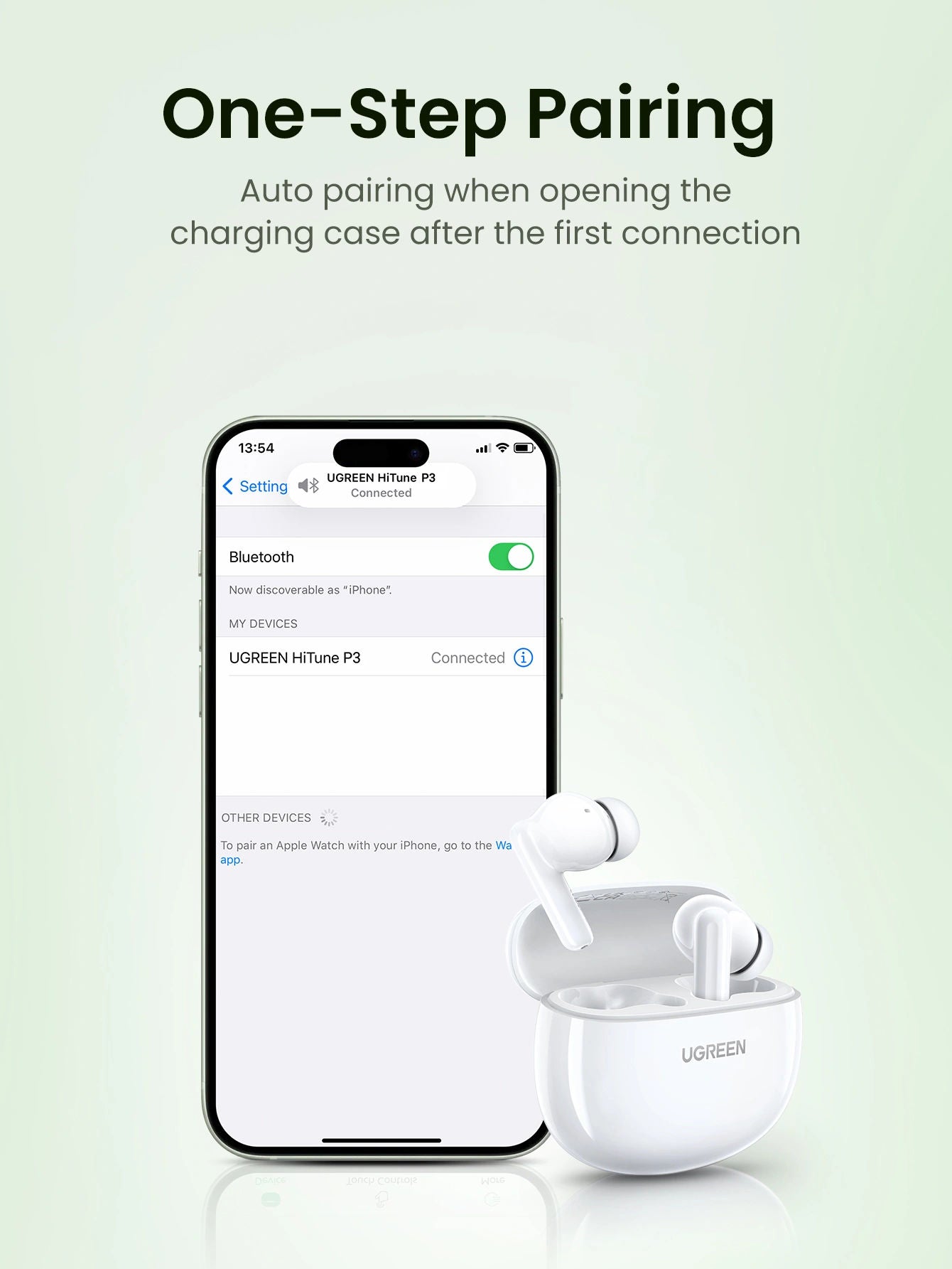 UGREEN HiTune P3 True Wireless Earbuds with Bluetooth 5.4 and ENC Noise Reduction
