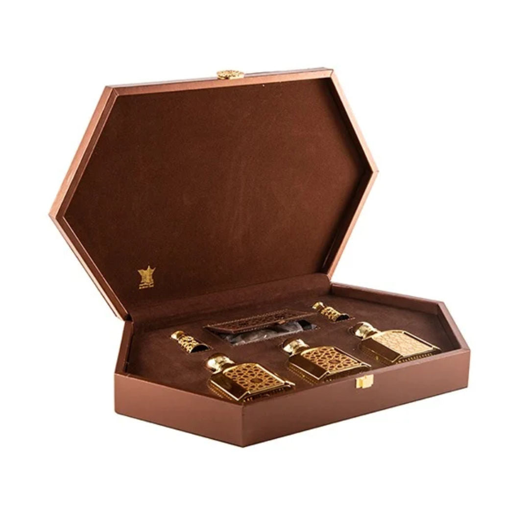 Arabian Oud Luxury Brown Jewel Box Gift Set