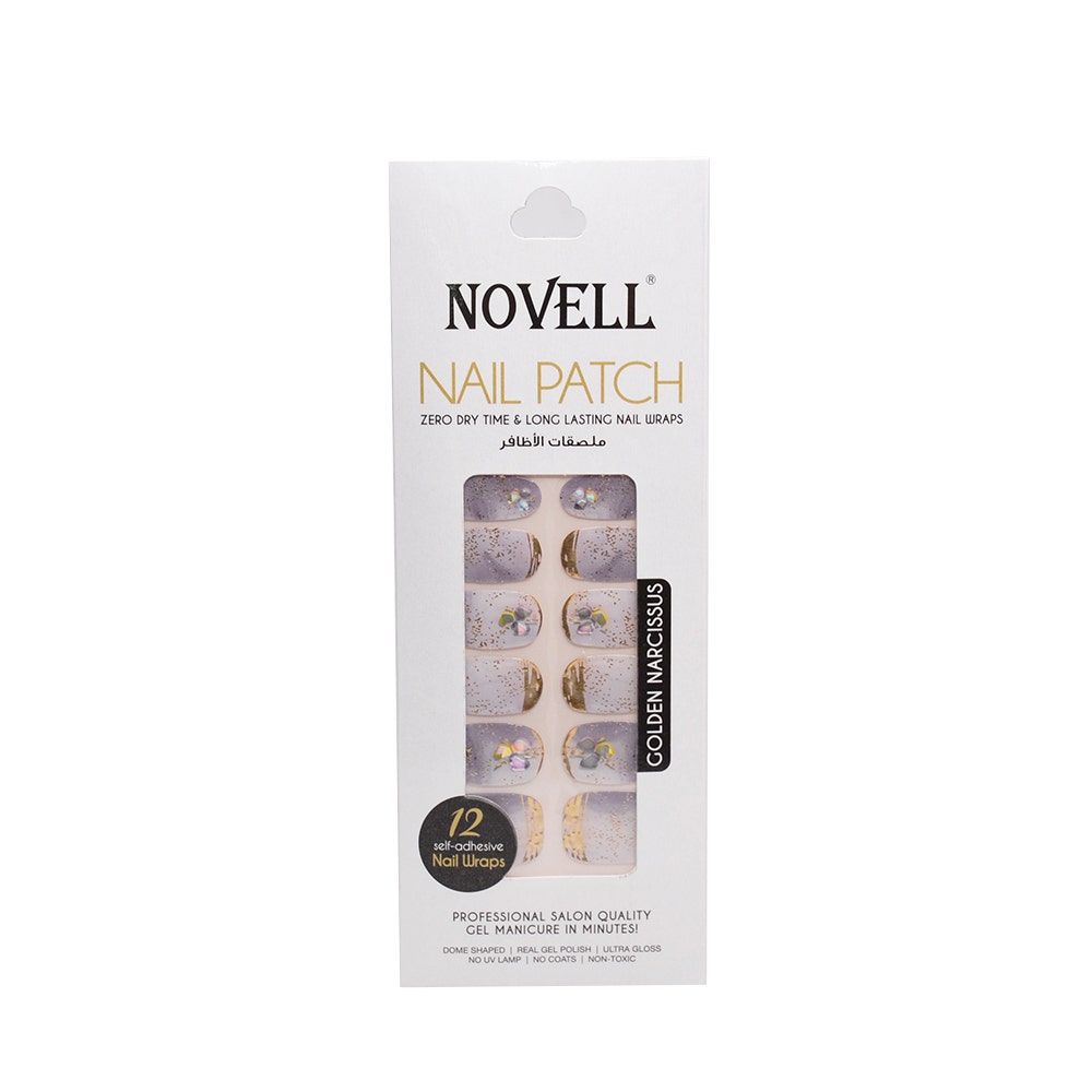 Novell Self-Adhesive Nail Patch, 12 Pieces
