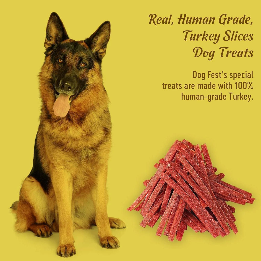 Dog Fest Turkey Slices For Adult Dogs, 90gm