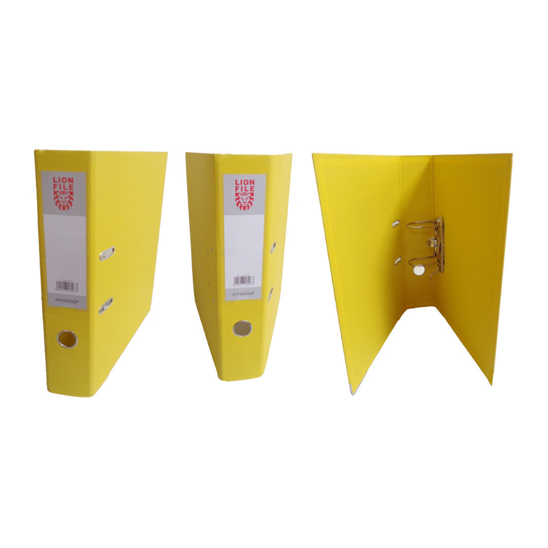LION Color Box File Assorted, 75mm