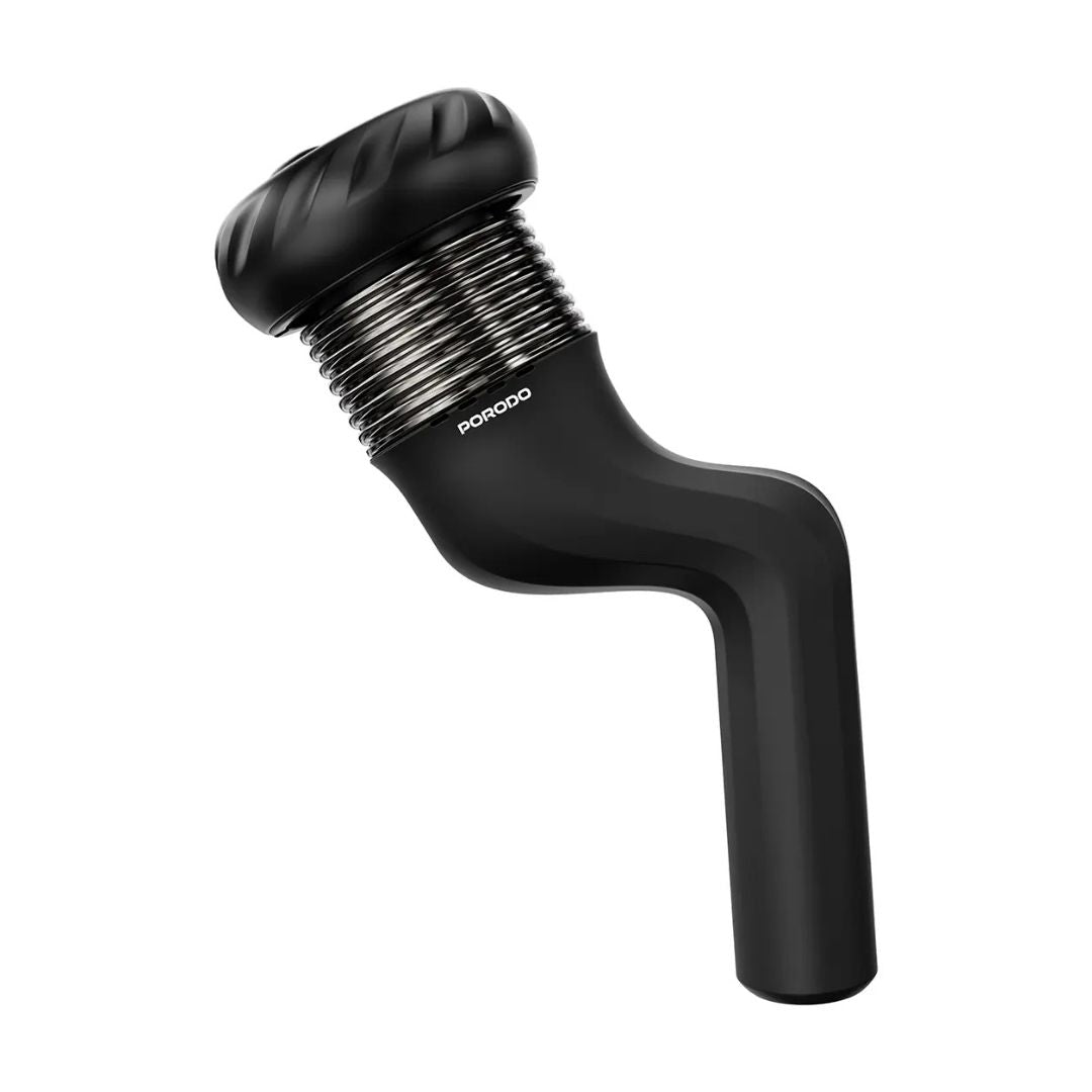Porodo Lifestyle 4-Head Rotating Muscle Relief Massager, Black