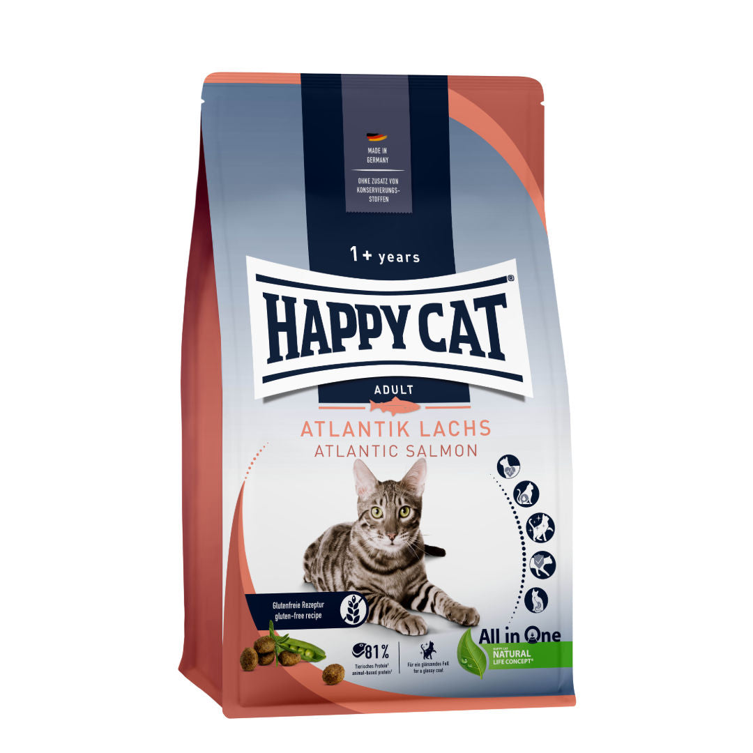 Happy Cat Culinary Adult Atlantic Salmon Dry Cat Food For Cats, 1+ Year Old