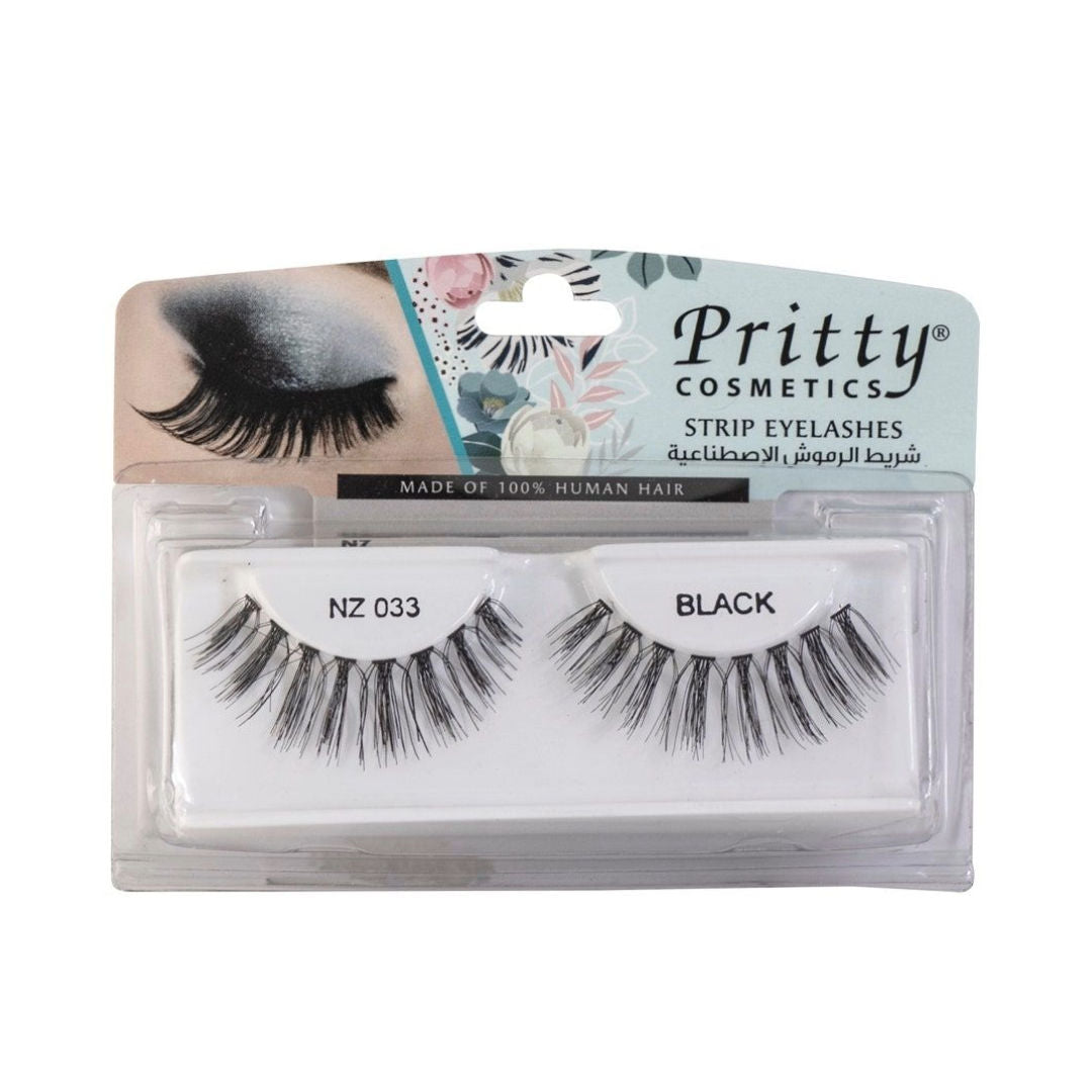 Pritty Cosmetics Strip Eyelashes, Black