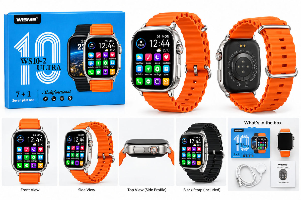 WISME WS10-2 Ultra Smart Watch with 7 Bands