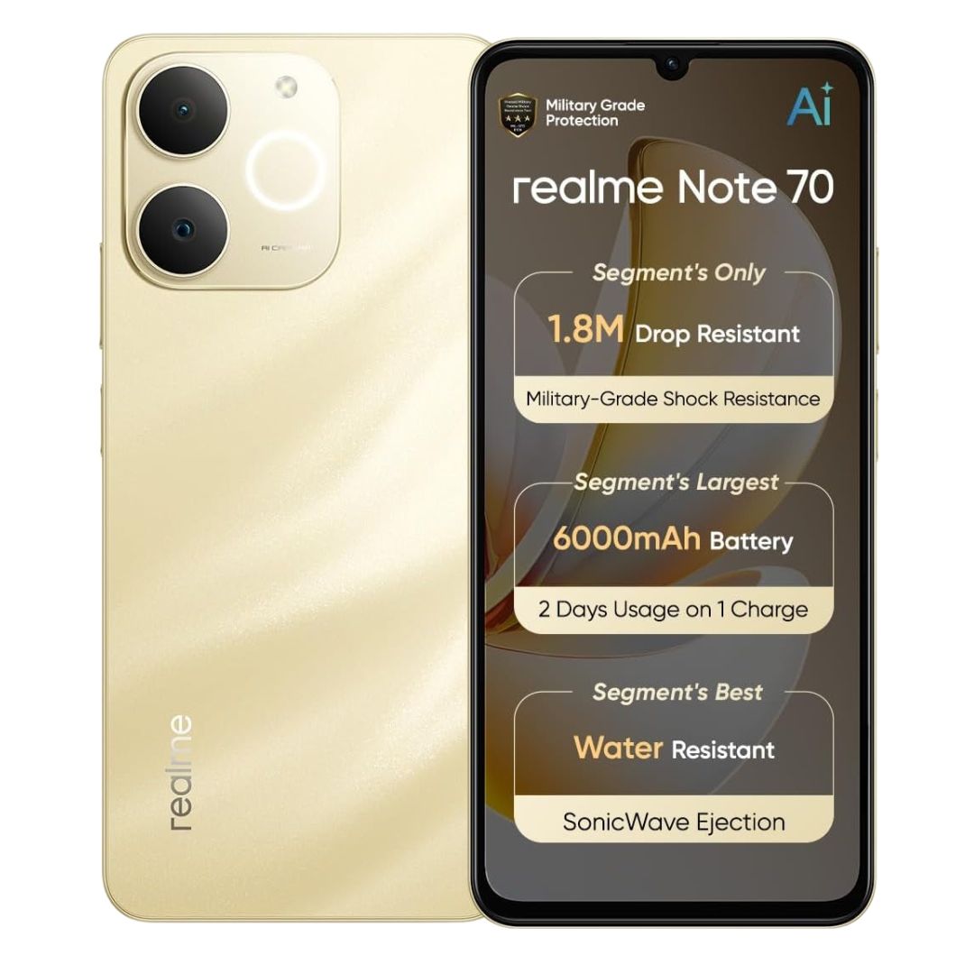 Realme Note 70 4G Smartphone, 4GB RAM, 128GB Storage