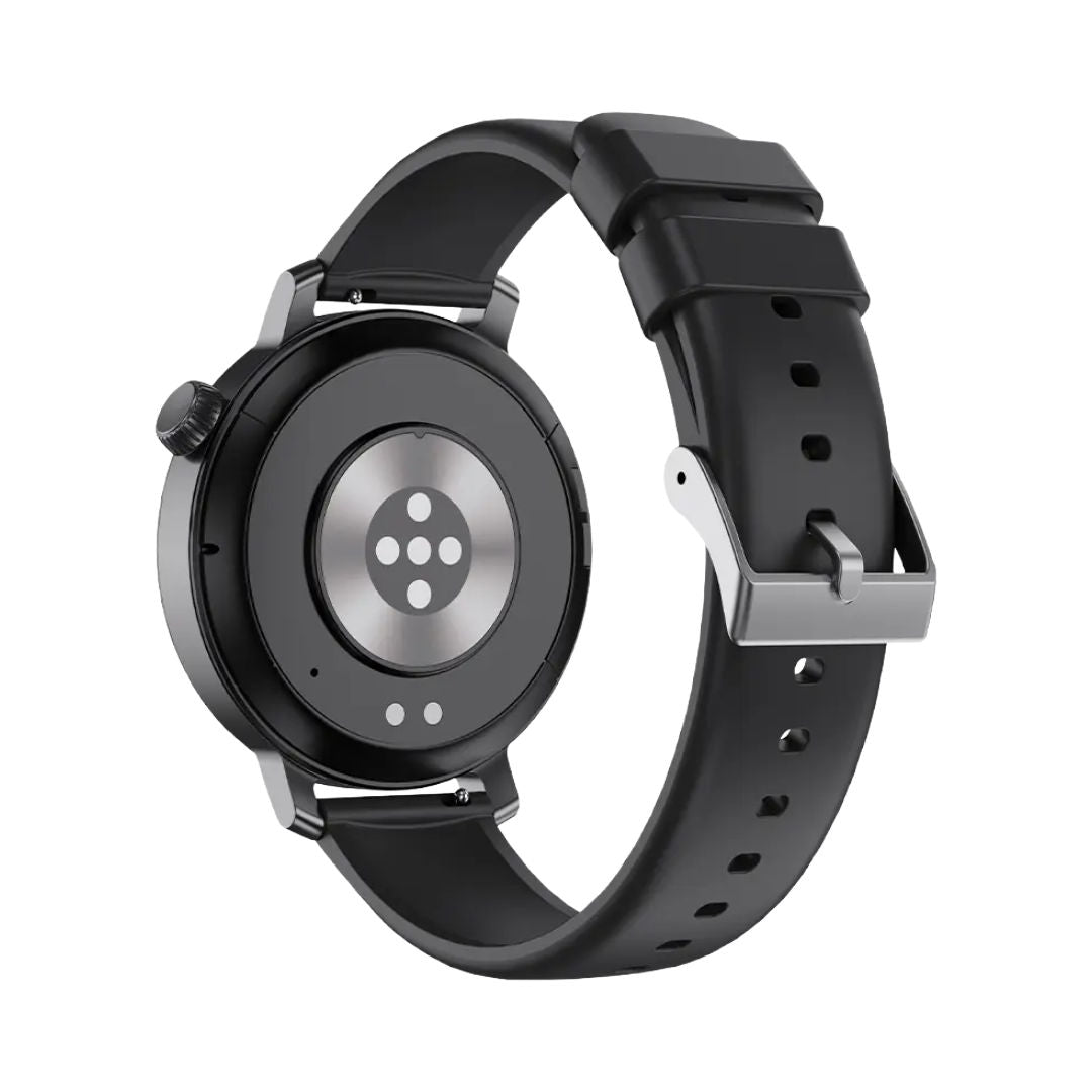 Powerology VeloFit Smartwatch with Dual Straps,1.32", Black / Orange