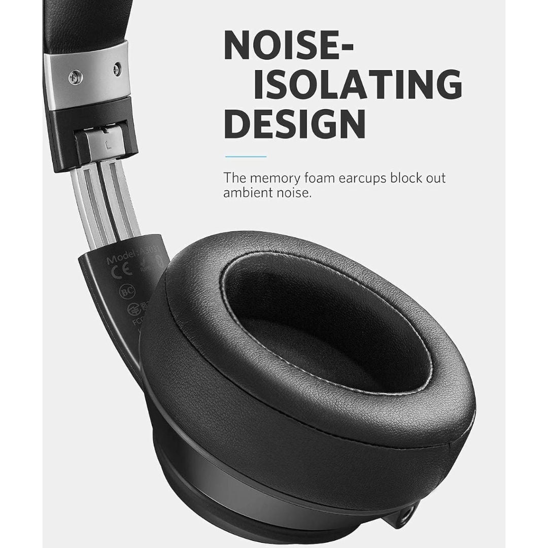 Anker A3031H11 Soundcore Vortex Over-Ear Wireless Headset, Black