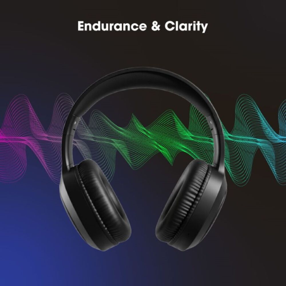 Blupebble Over Ear Foldable Digital Hybrid Noise Cancelling Headphones C85 Black