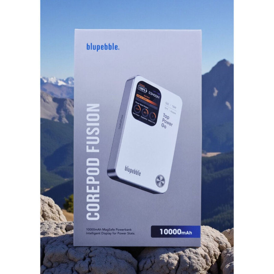 Blupebble CorePod Fusion 10000mAh Power Bank with MagSafe, White