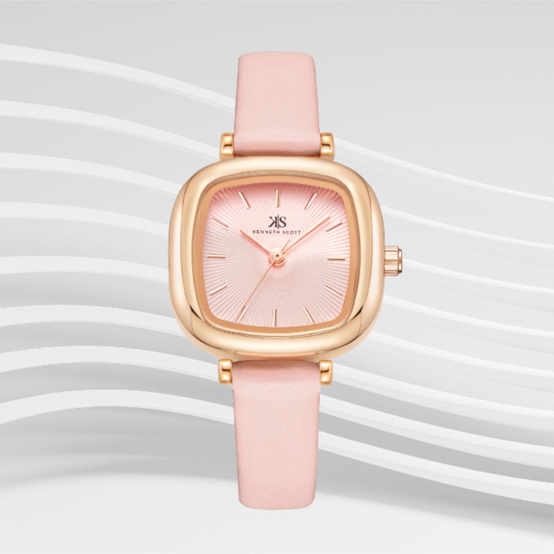 Kenneth Scott Women’s Analog Square Dial Watch, K22525 Series