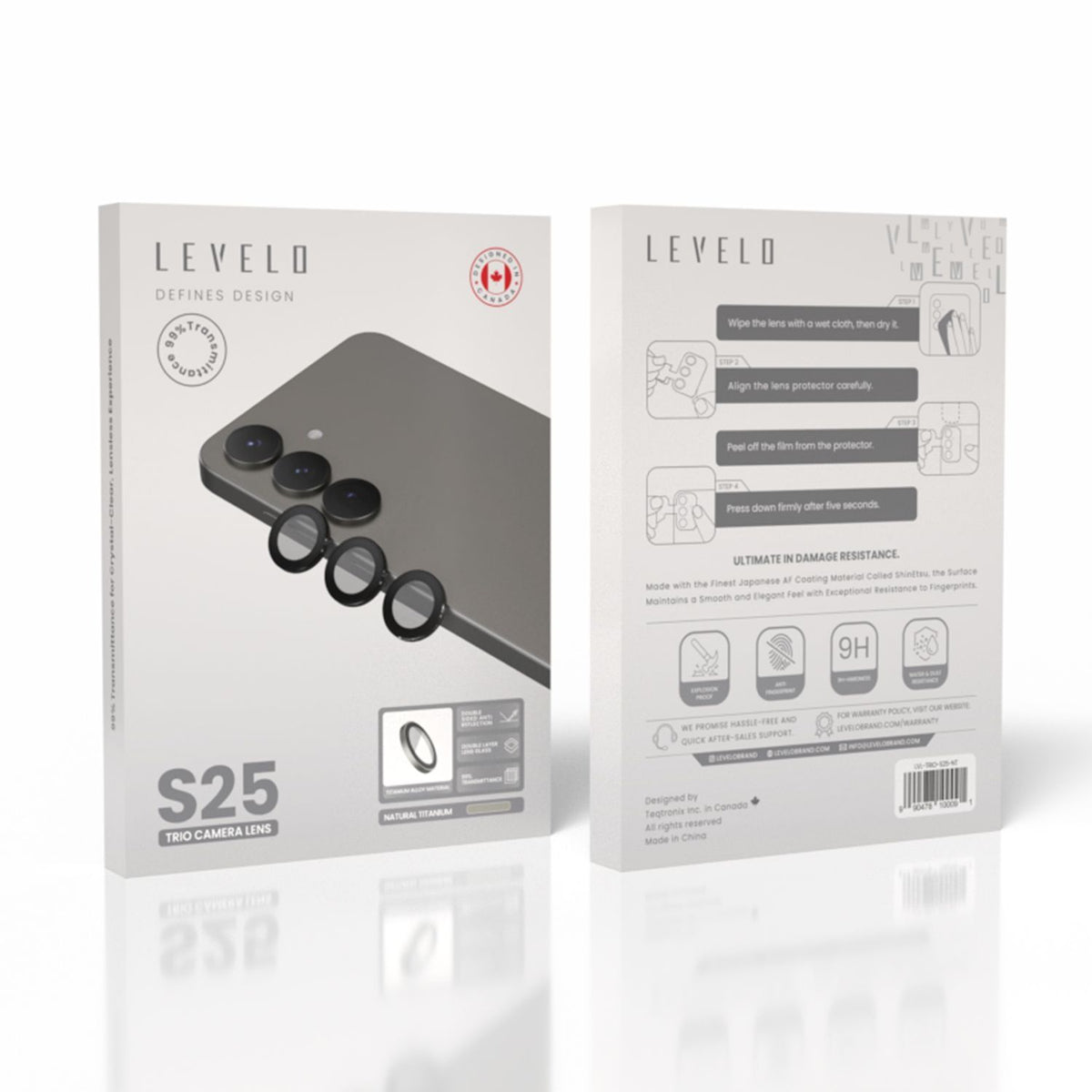 Levelo Lucent Trio AR Camera Lens For S25 & S25 Plus