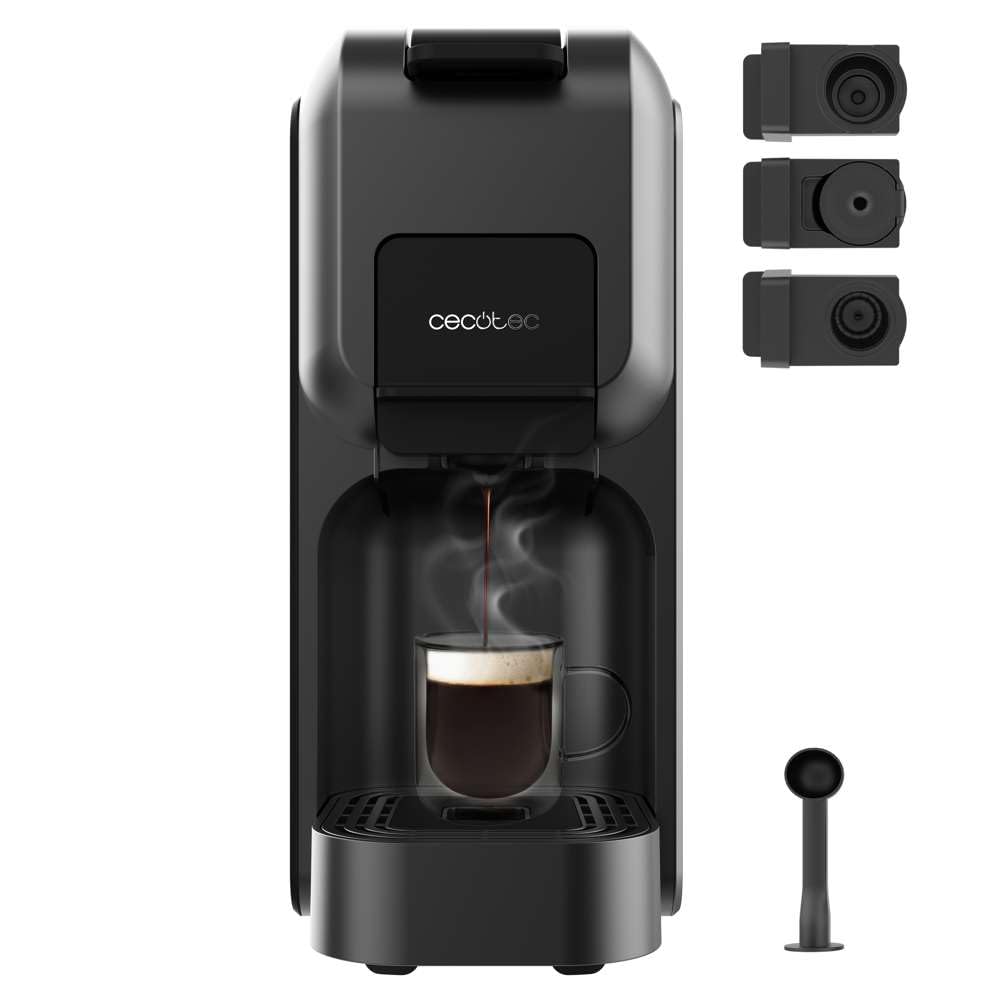 Cecotec 1851 FreeStyle Compact Coffee Machine, Black/Grey