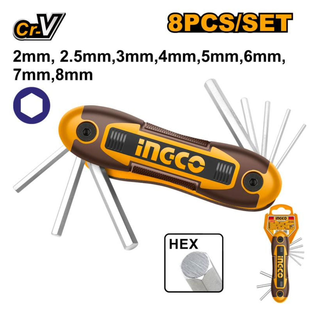INGCO Hex Key, Set 8pcs