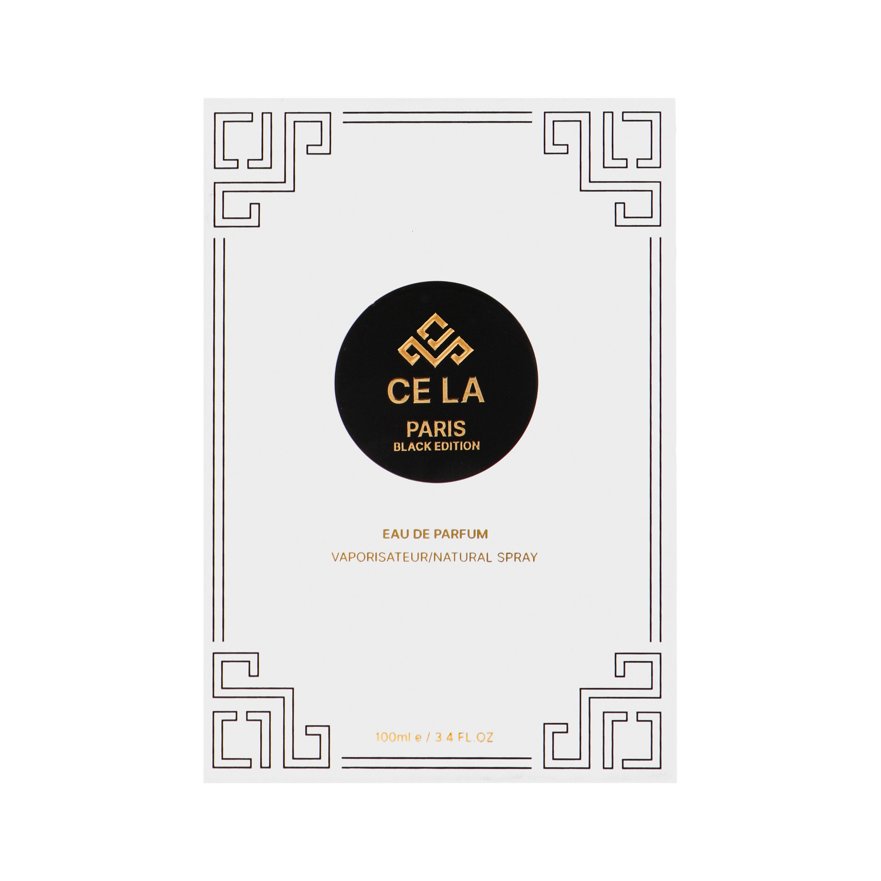 Ce La Paris Black Edition Eau de Parfum 100ml, Natural Spray