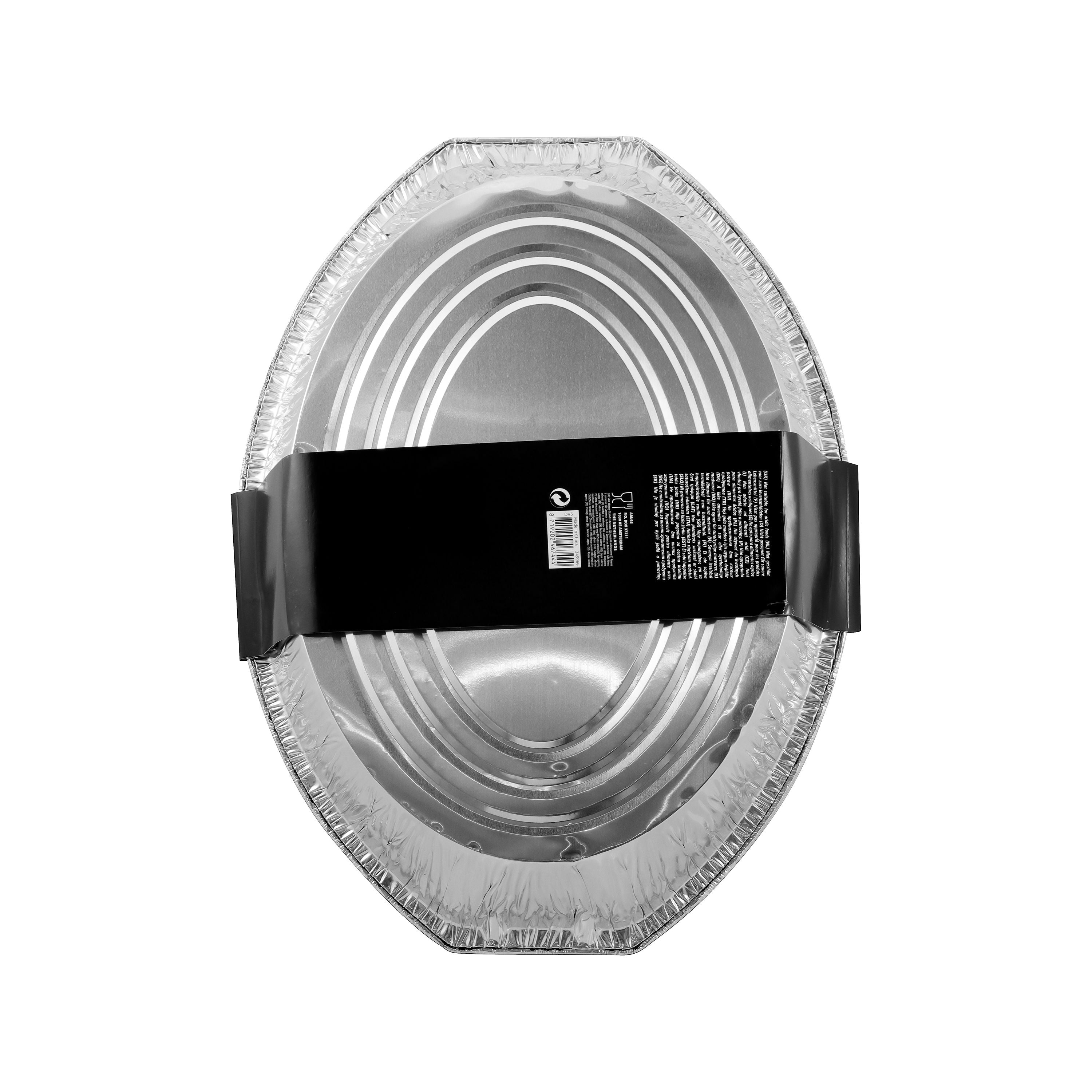 Oven Oval Baking and Roasting Trays Set of 2, 46x34x7.5cm