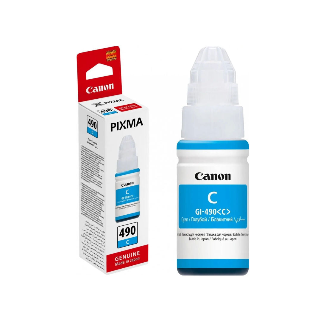 Canon Pixma 0663C001 GI-490 Genuine Ink Bottle Cartridge