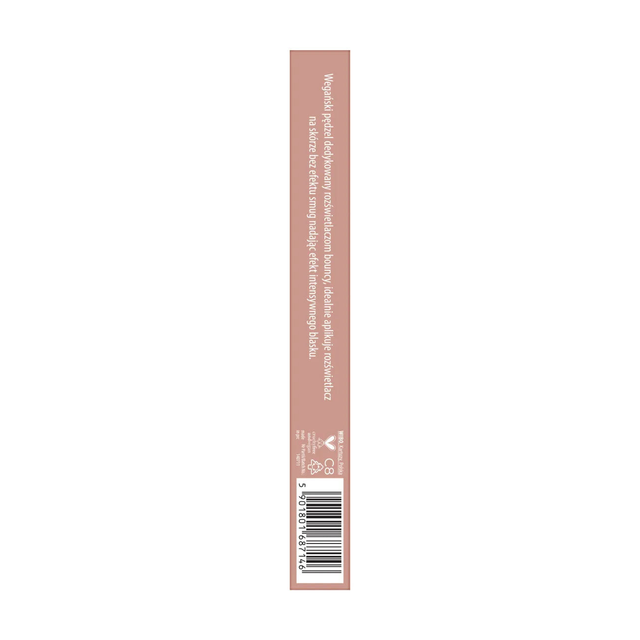 NAM Bouncy Highlighter Brush, Dome-Shaped Blending Brush for Cream, Liquid & Powder Highlighter