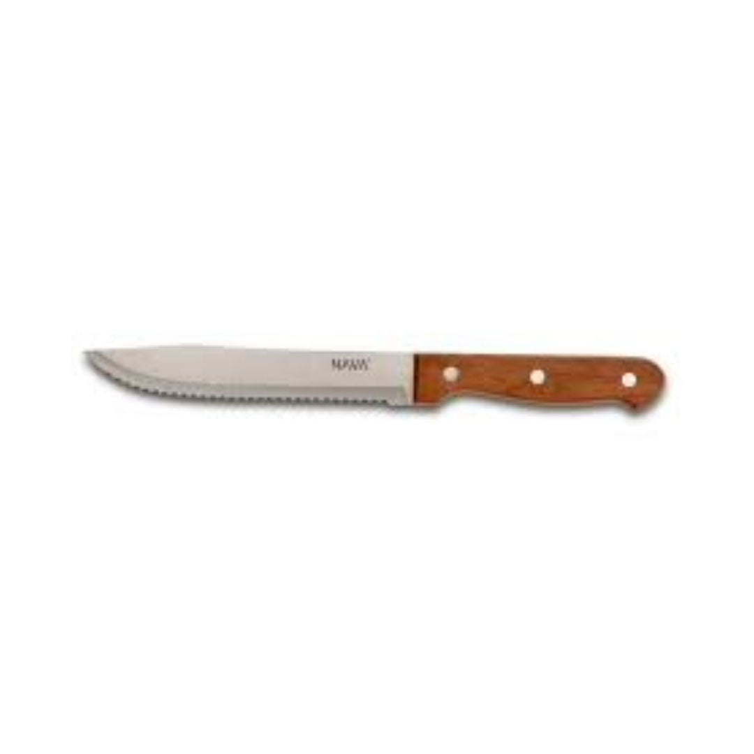 NAVA Stainless Steel Butcher Knife Terrestrial With Wooden Handle, 30cm