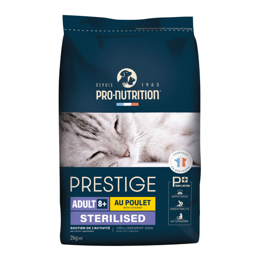 Pro nutrition Prestige Chicken Food for Adult Sterilized 8 Years & Above Cats