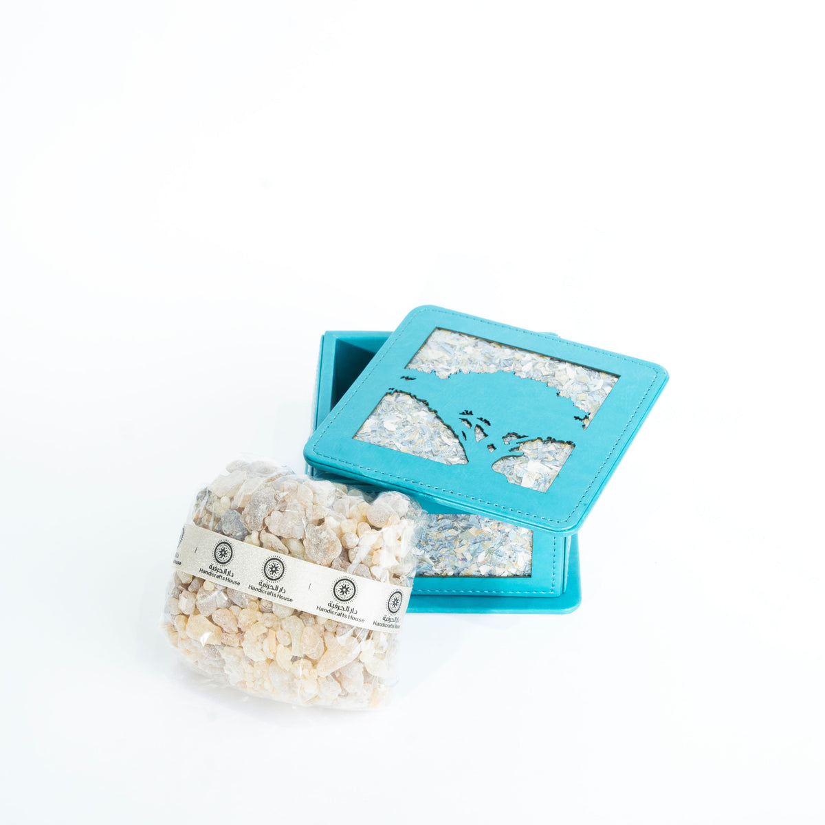 Frankincense in Small Leather Box (SM), Assorted Colors