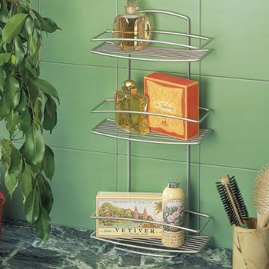Metaltex 3 Tier Rectangular Shelf, Onda