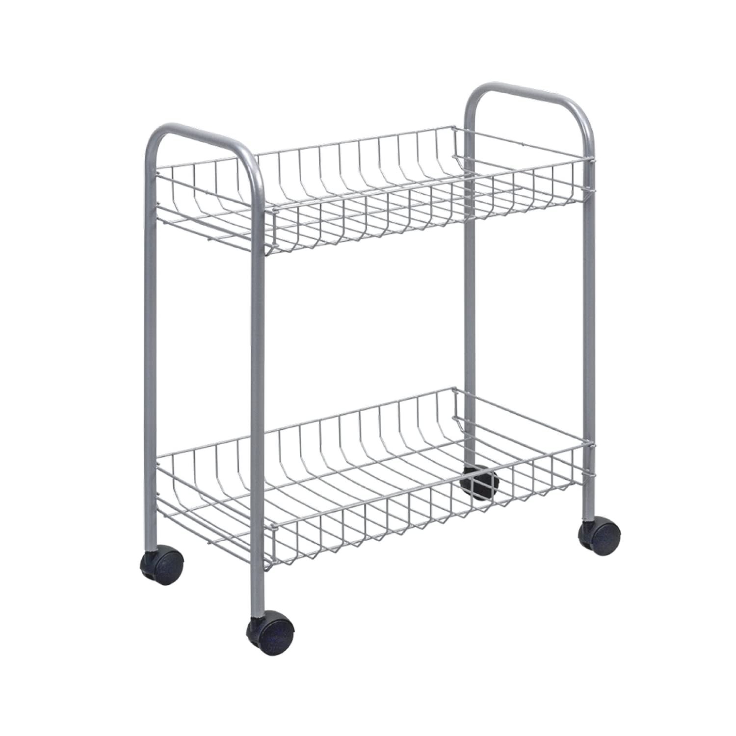 Metaltex Madrid 2‑Tier Rolling Cart