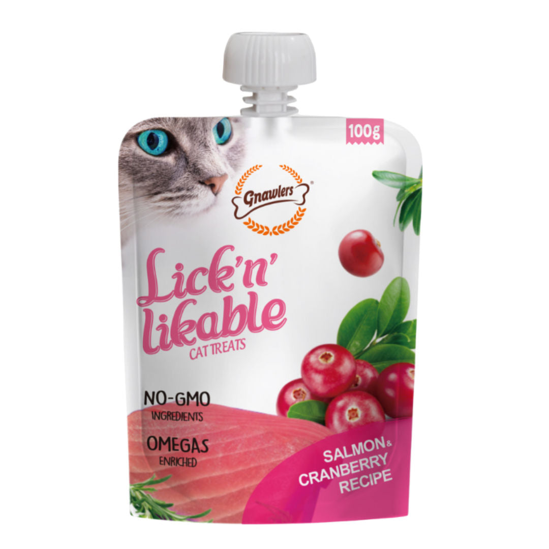 Gnawlers Lick 'n' Lickable Cat Treats, 100gm