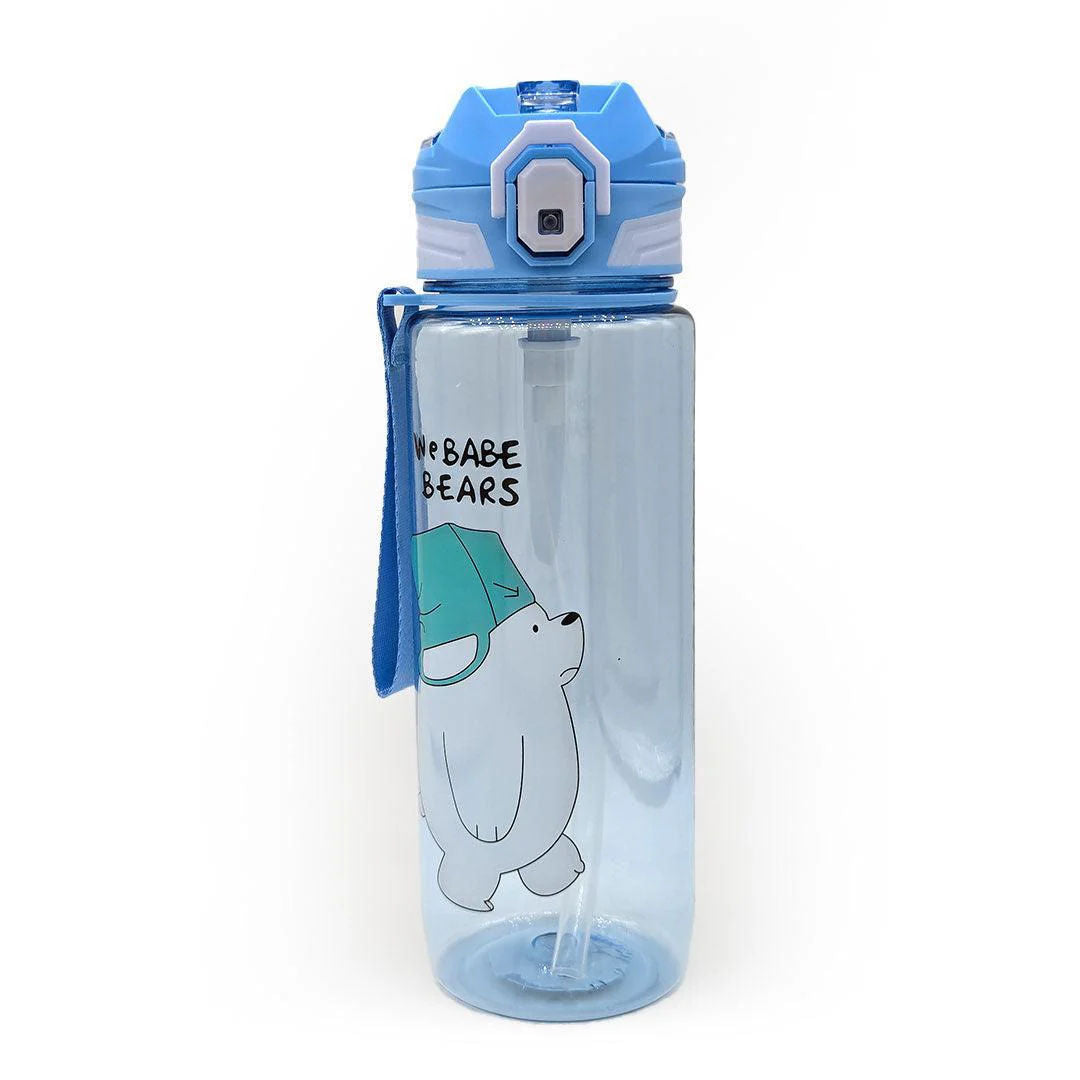 Twisoo Plastic Water Bottle, BPA-Free Leakproof Bottle With Flip-Top Lid, 800ml, PSB-003