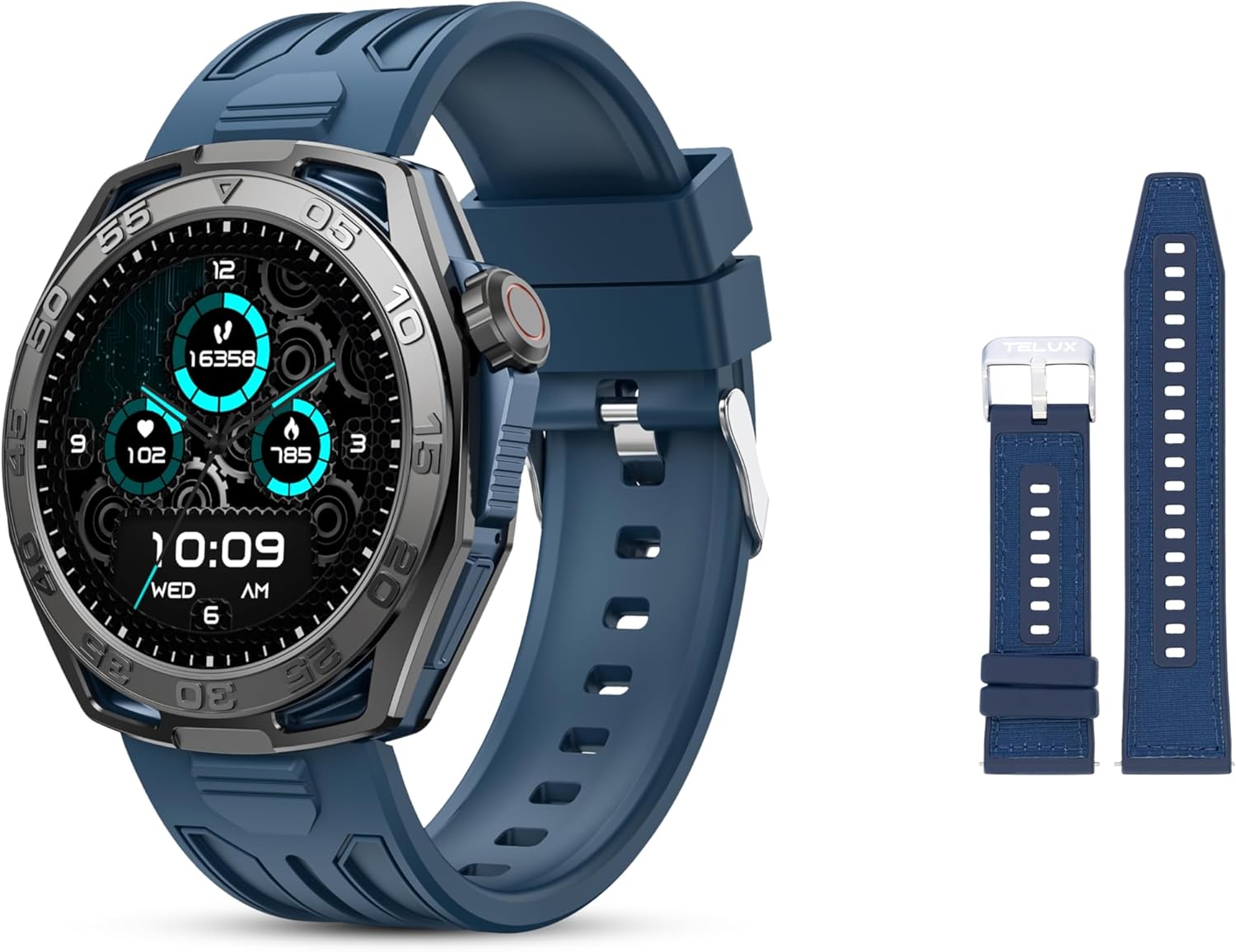Telux Vital Smartwatch, 1.43 AMOLED Display, 410mAh Battery, IP68 Waterproof