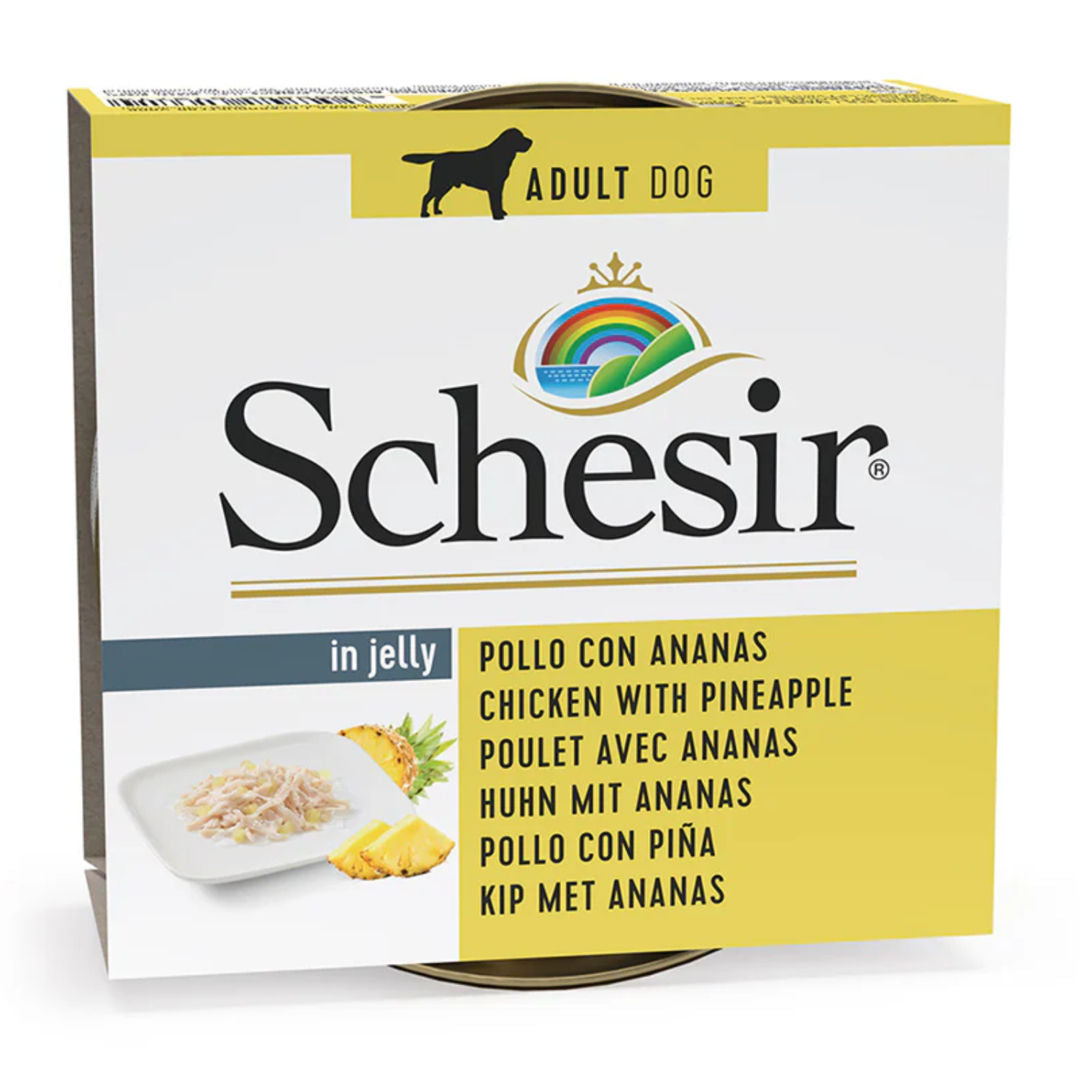 Schesir Dog Wet Food in Jelly Can, 150g