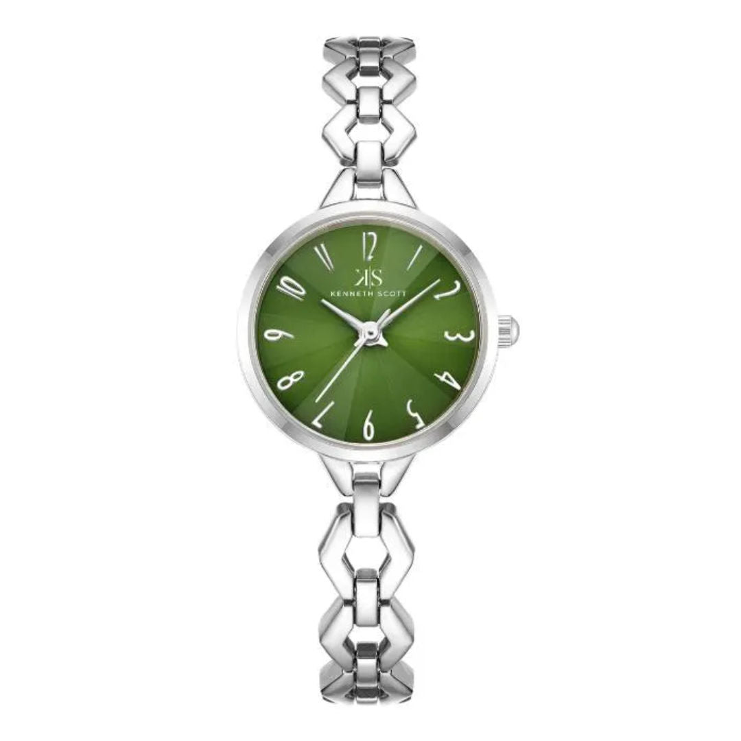 Kenneth Scott Women's Analog Green Dial Watch, K23508 Series