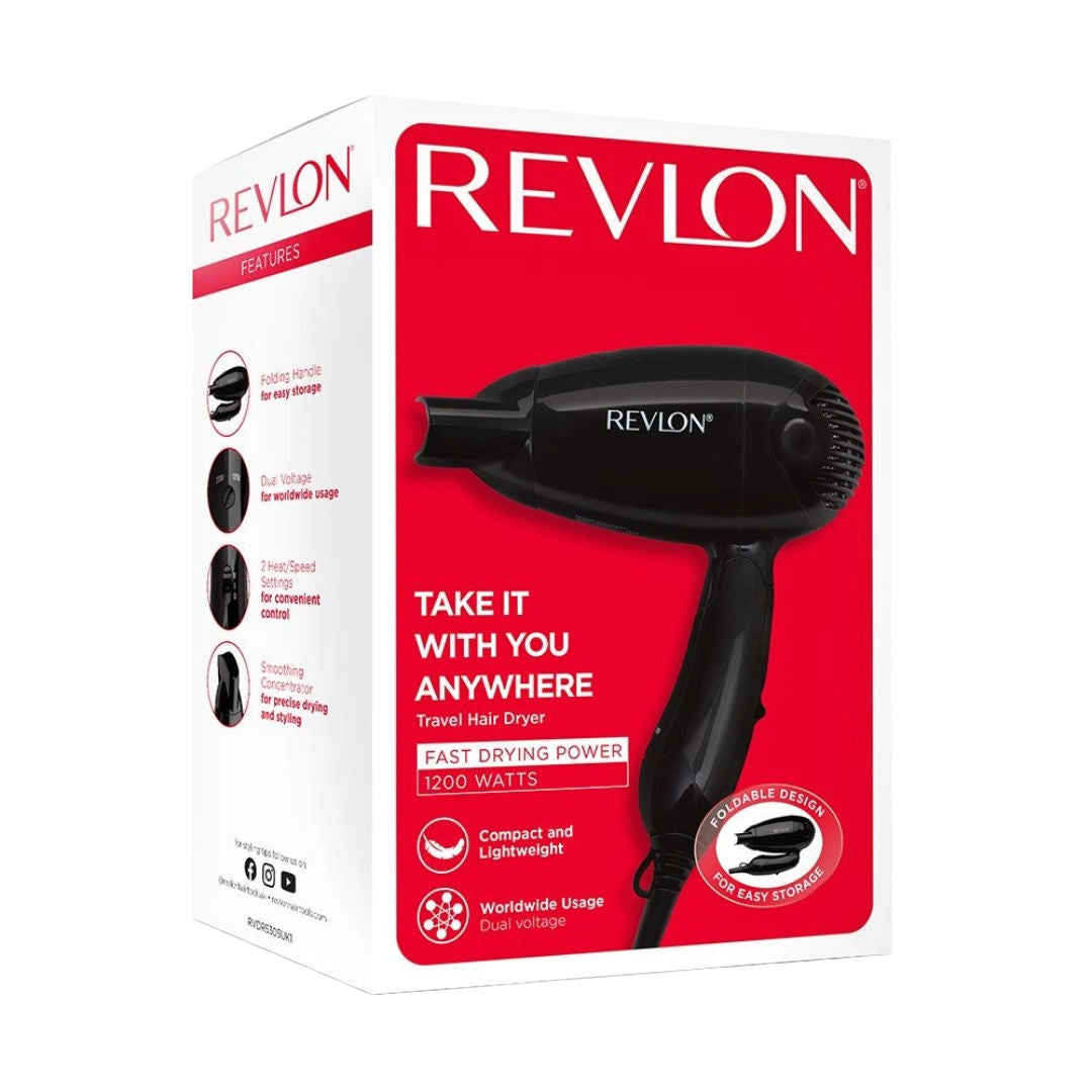REVLON Voyage Travel Folding Hair Dryer, 1200 Watts