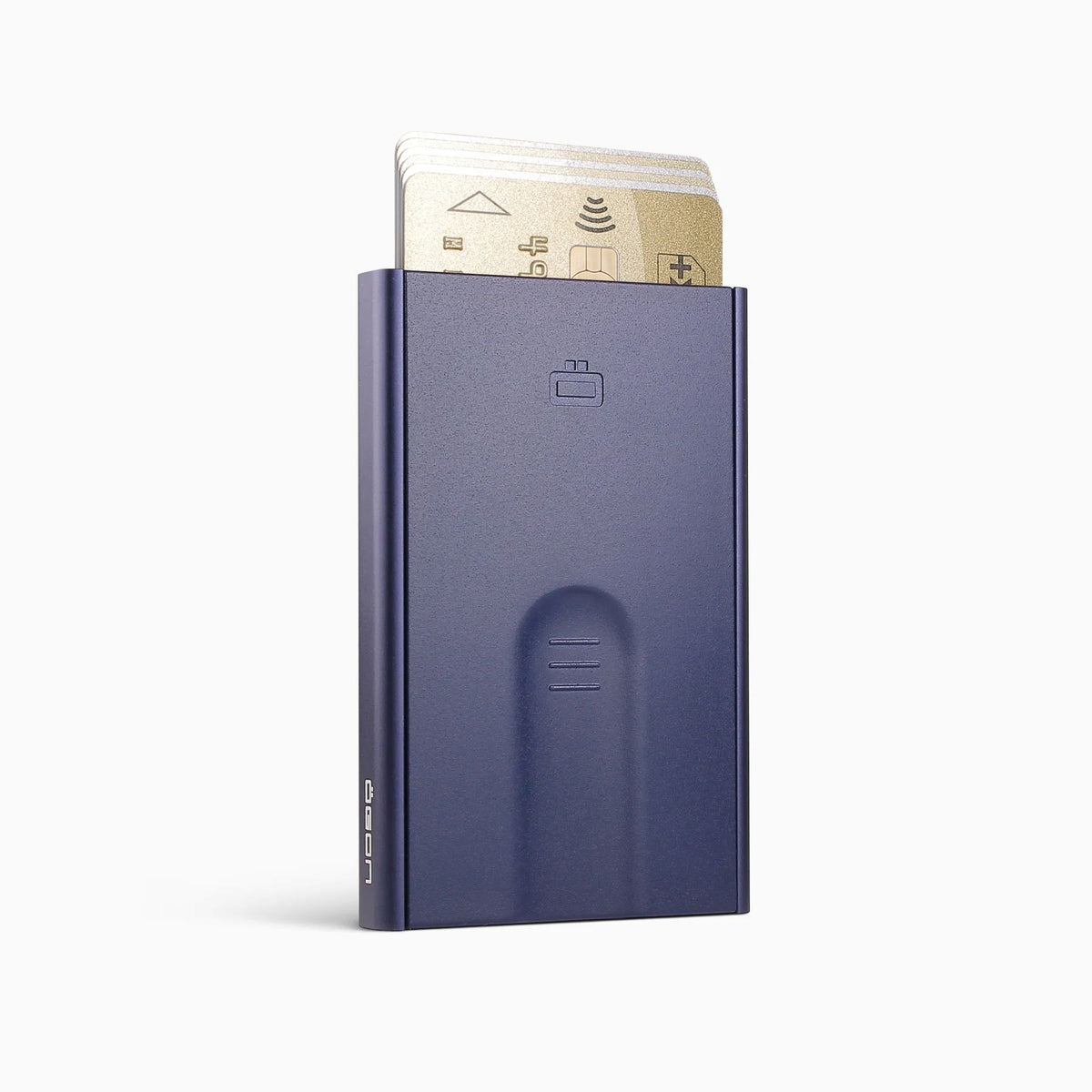 Ogon Automatic Slider Card Holder, Navy Blue