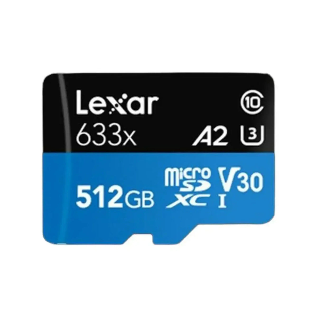 Lexar High-Performance 633x 512GB microSDXC UHS-I Card with SD Adapter, Up to 100MB/s