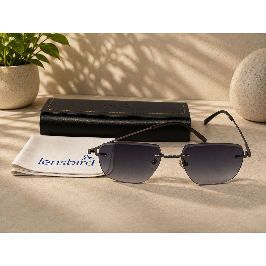 Lensbird Frameless Unisex Sunglass, 10801C3