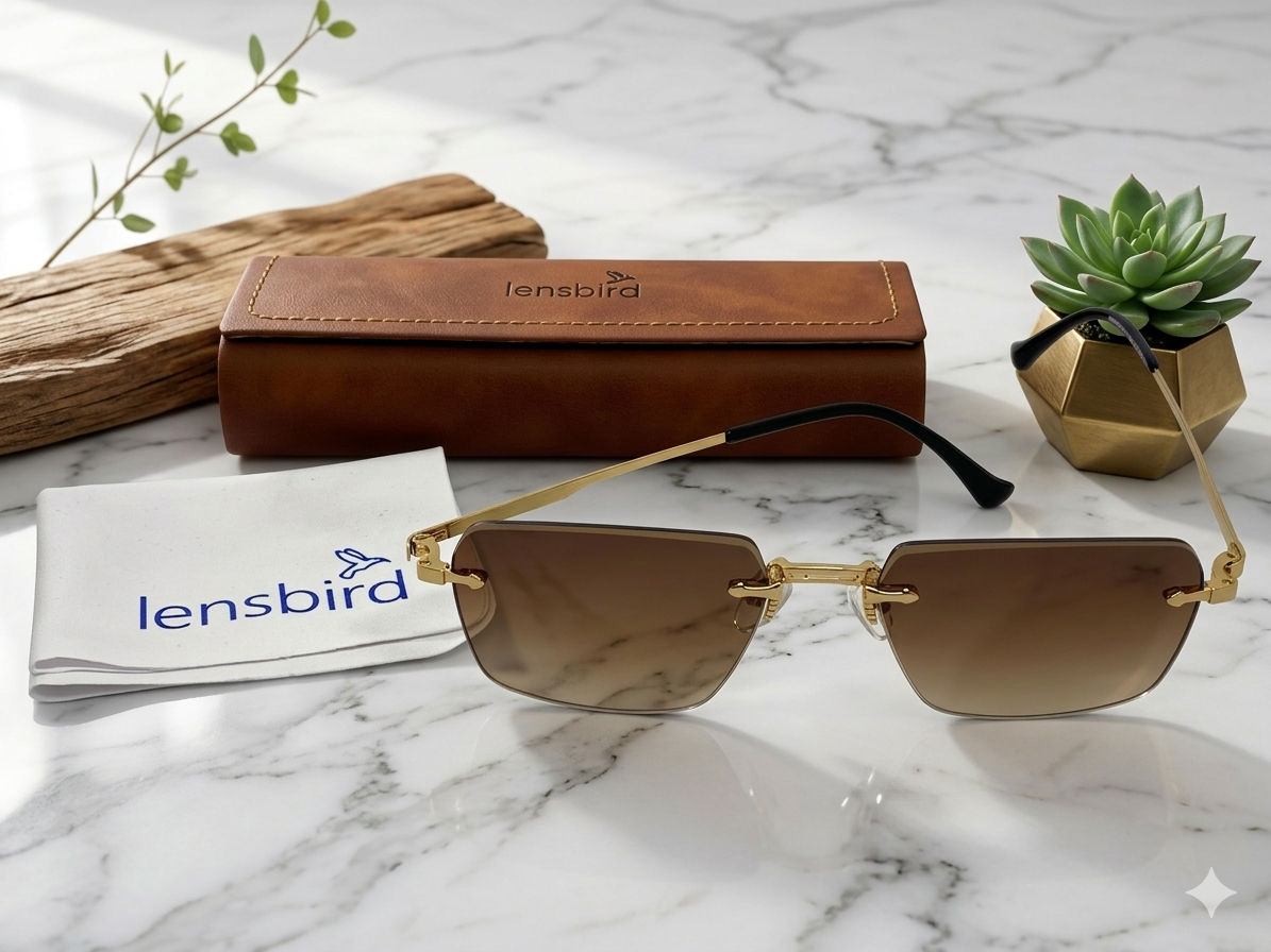 Lensbird Frameless Unisex Sunglass, 10825C1