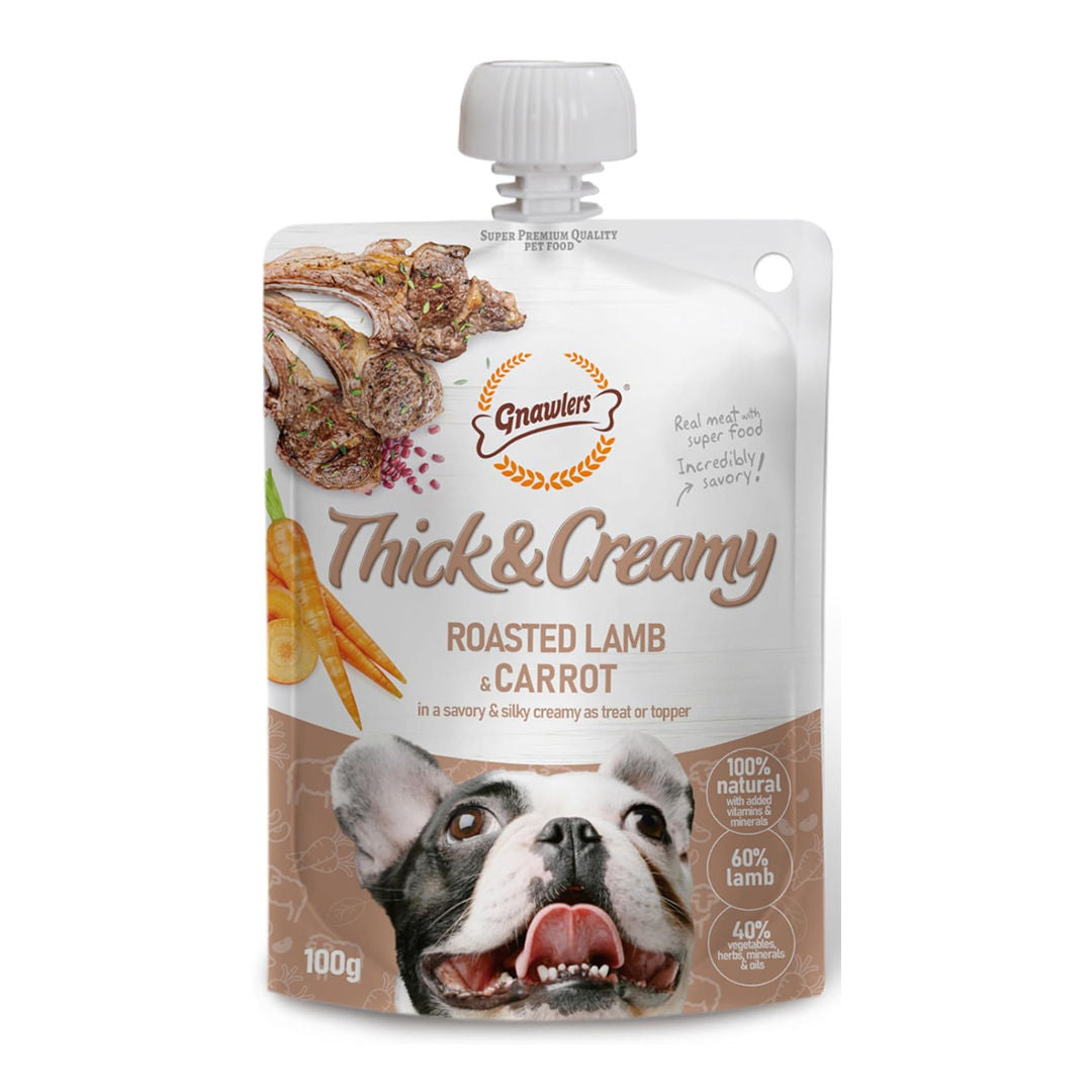 Thick & Creamy Dog Treat, 100 G Natural Pet Food Topper, Lickable Dog Treats, 100% Natural, All Life Stages