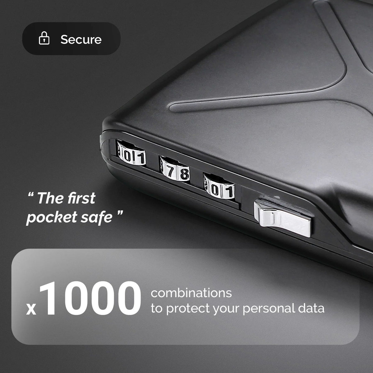 Ogon Code Wallet Medium Case, Black