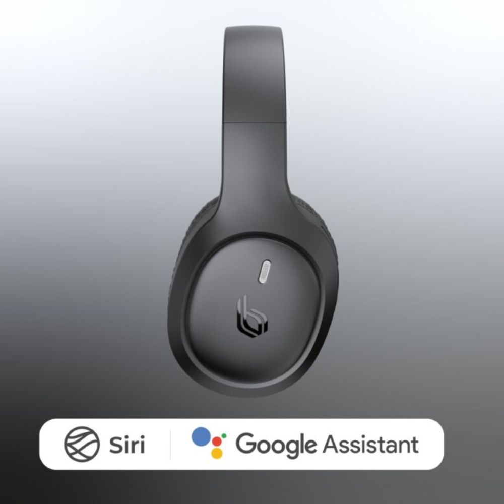 Blupebble Over Ear Foldable Digital Hybrid Noise Cancelling Headphones C85 Black