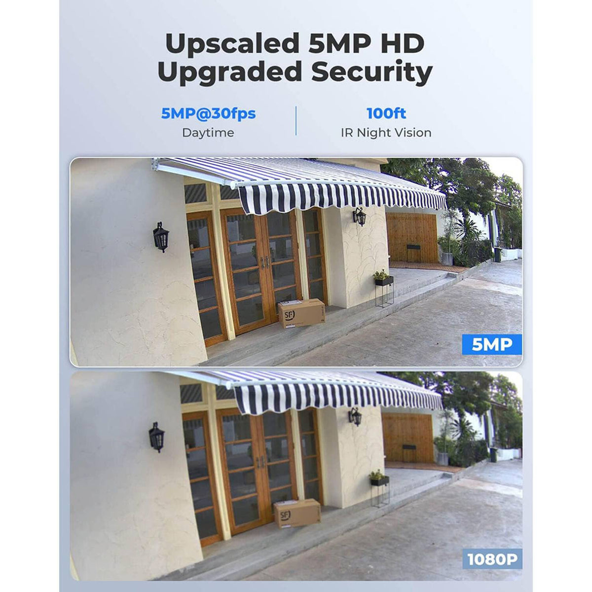 Reolink P320 5MP PoE Security Camera-2K+, Person & Vehicle Detection, Weatherproof, PC510AB2K01