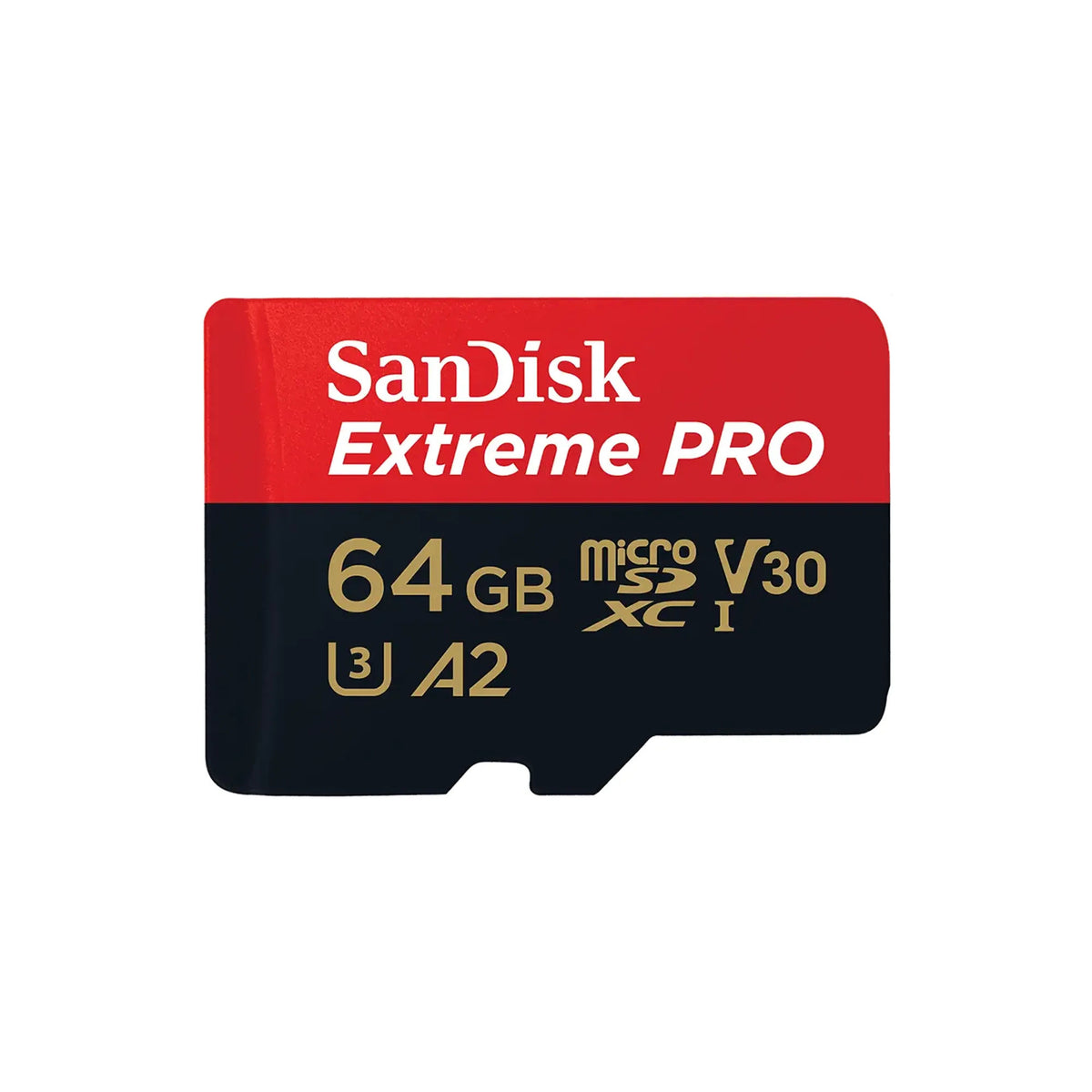 SanDisk Extreme PRO 64GB microSDXC UHS-I Card with Adapter, Up to 200MB/s, V30, U3, A2, SDSQXCU-064G-GN6MA