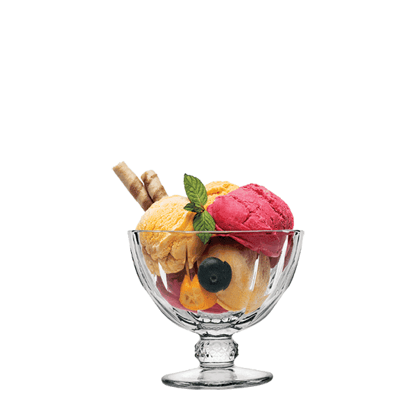 Pasabache Diamond Ice Cream Serving Bowls, 2x6 Pieces, 51658/1093148