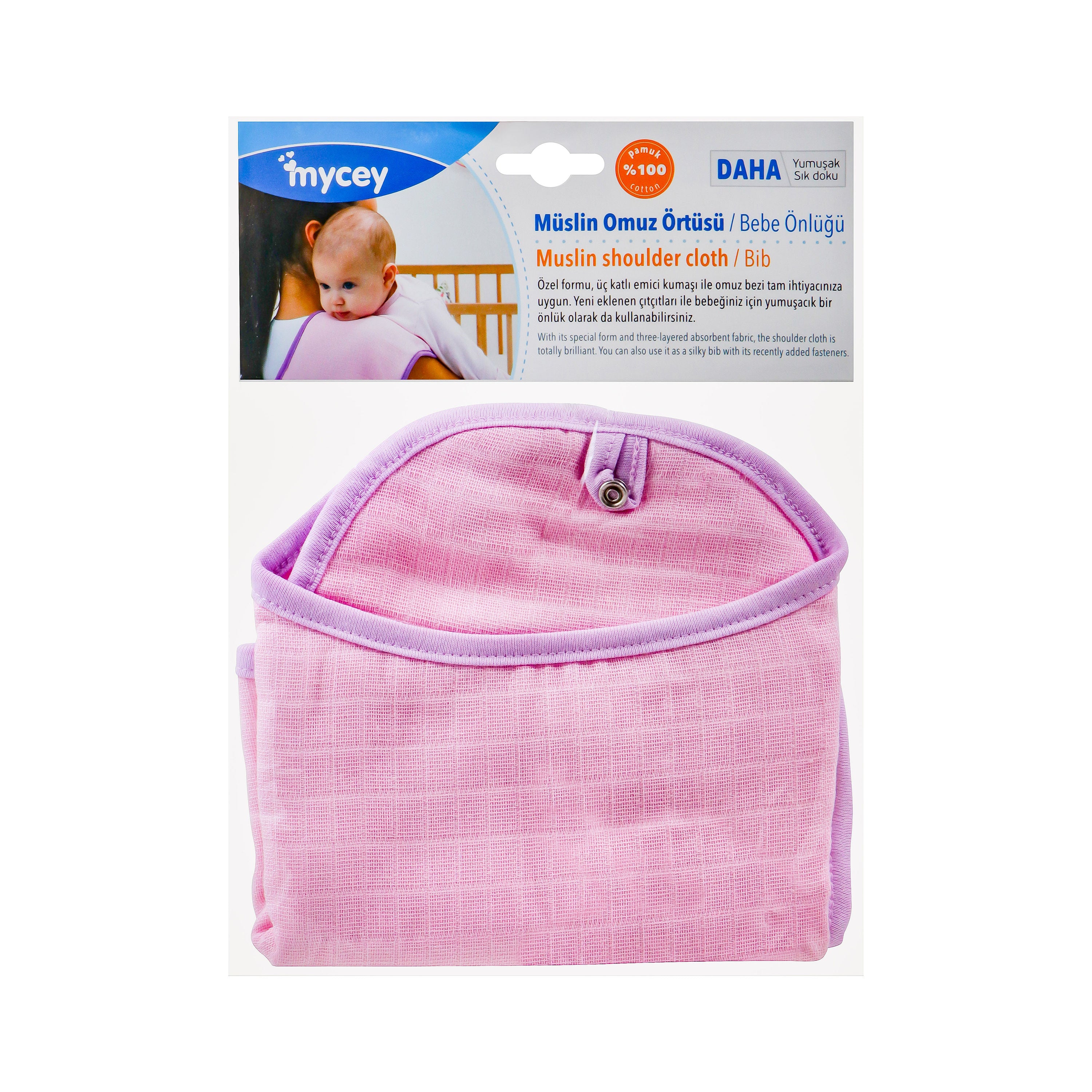 Mycey Muslin Shoulder Cloth, 58x25cm