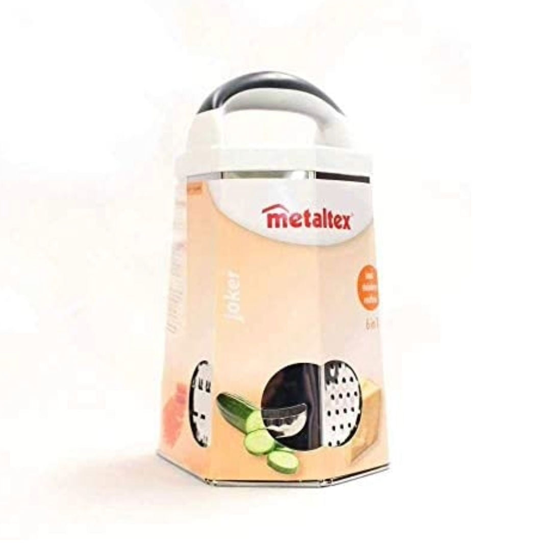 Metaltex 6-Sided Grater, Stainless Steel, 24cm