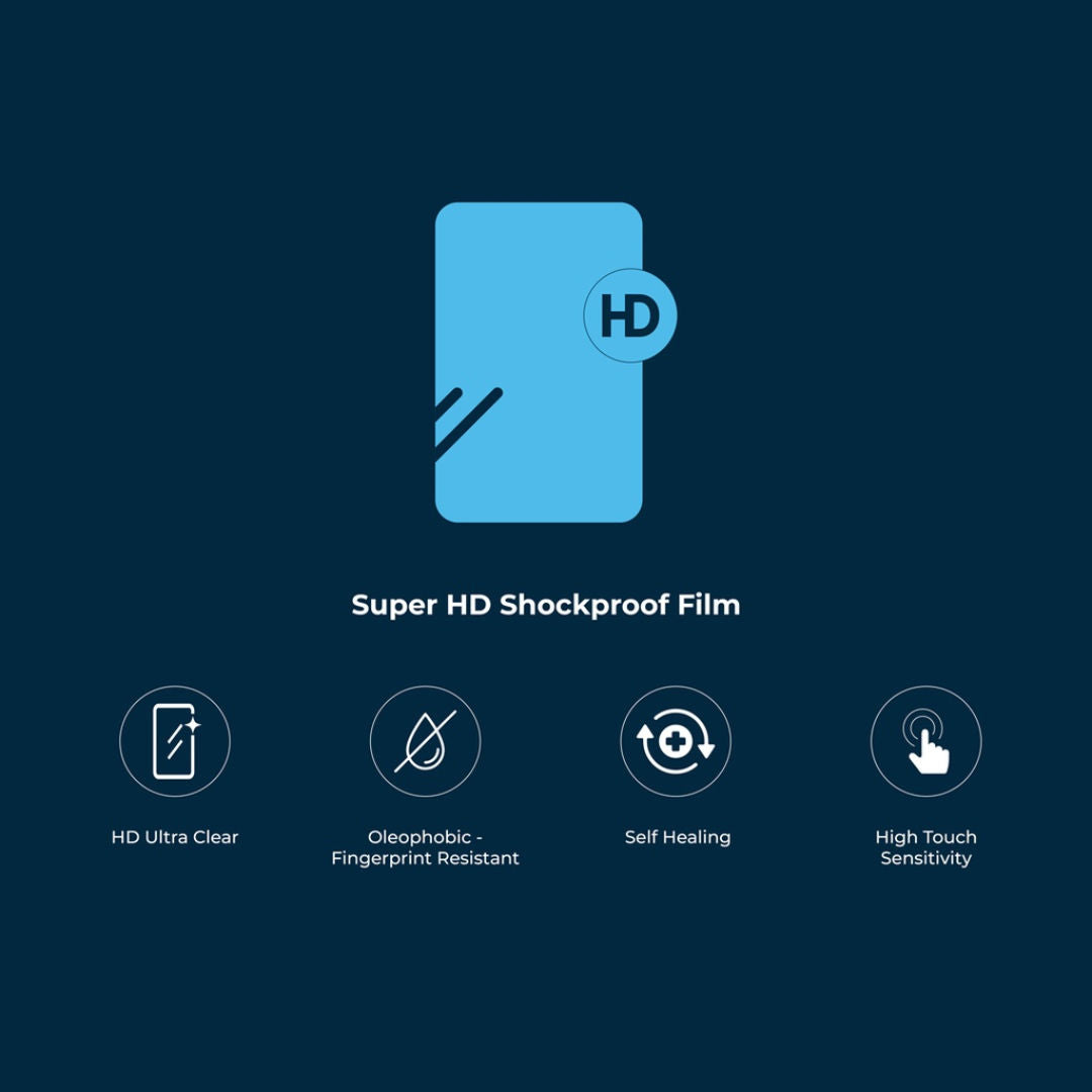 Powerology Super HD Protection Film 20Pcs, Clear