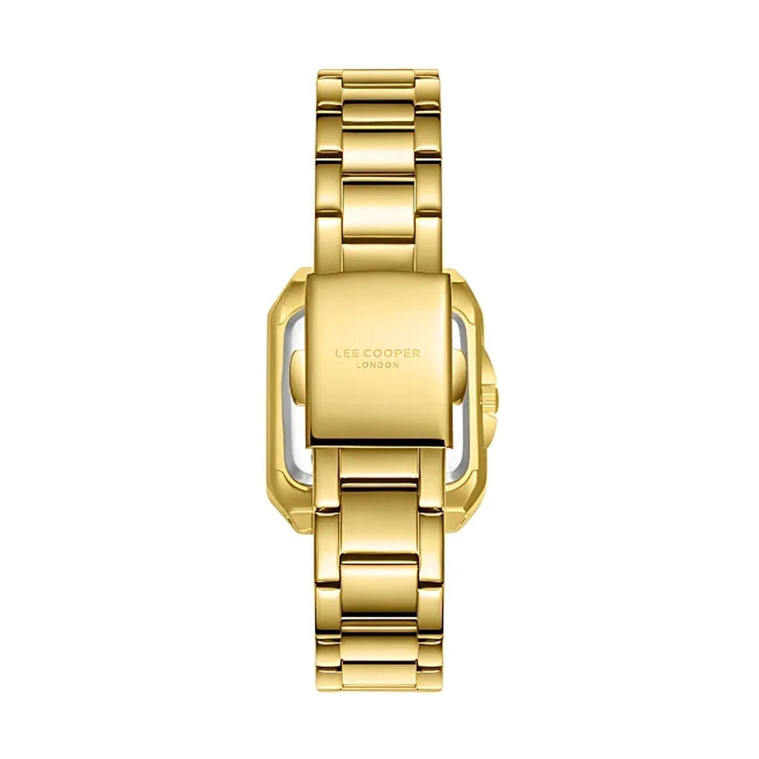 Lee Cooper Women Analog Gold Metal Band Watch, LC08127.190