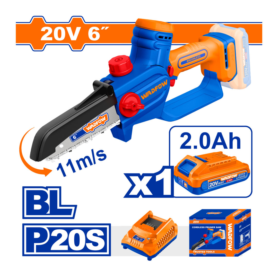 WADFOW Cordless Pruner Saw, 20V