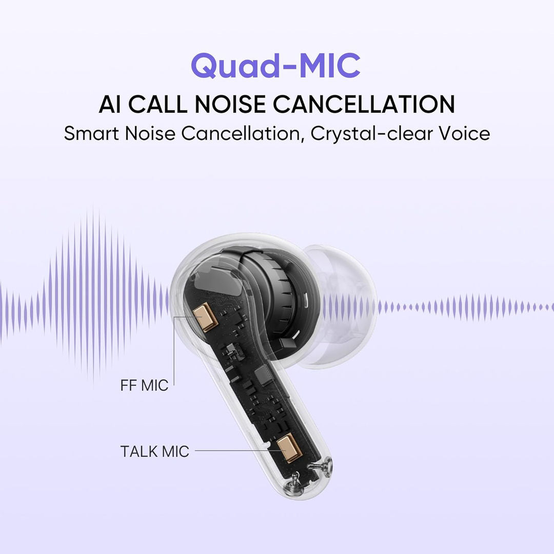 Realme Buds T200 True Wireless Earbuds With ANC, 12.4mm Dynamic Bass Drivers